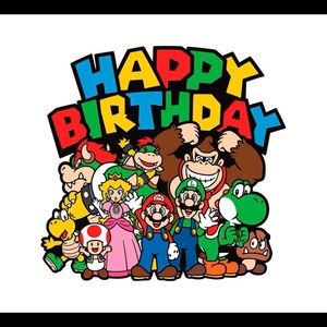 Custom/ sweaters shirts Mario Birthday